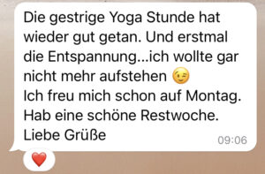 Dana Merlin pos. Rückmeldung